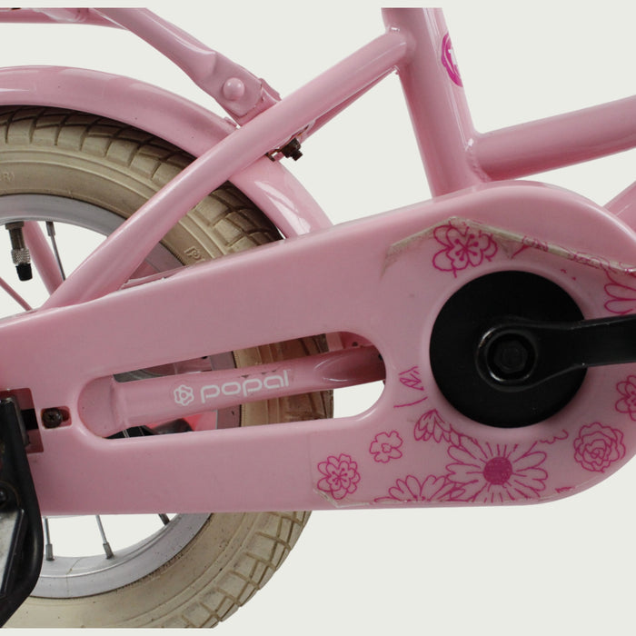 Kinderfiets 4 jaar, 12 inch, 12.105, BikeFlip, kinderfiets met voorrekje, roze fiets, fiets handrem, Optionele zijwieltjes
