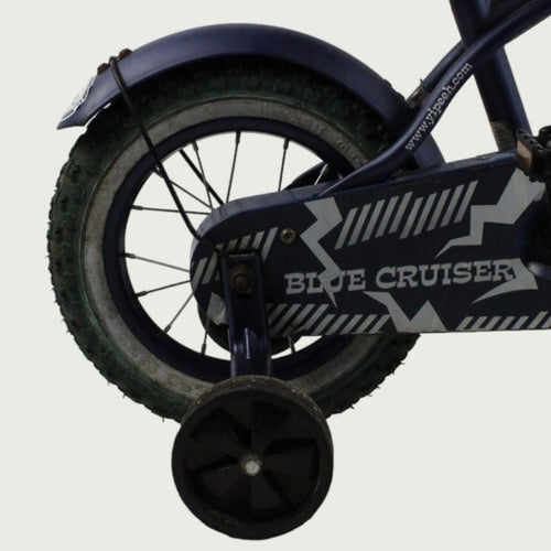12.115 - BikeFlip, 12 inch cruiser fiets, terugtraprem, geen versnellingen, kabelslot, optionele zijwieltjes, 85-100 cm kind