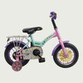 12.139 - BikeFlip, 12 inch kinderfiets, veelkleurige kinderfiets, terugtraprem, handrem, kabelslot, peuterfiets, 85-100 cm