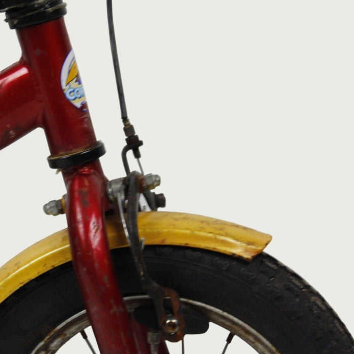 12.14 - BikeFlip, 12 inch kinderfiets, vrolijke kinderfiets, terugtraprem, handrem, kabelslot, fiets voor 3-4 jaar
