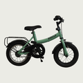 12.184 - BikeFlip, 12 inch, 85-100 cm, terugtraprem, handrem, geen versnellingen, kabelslot, groen, poedercoat premium