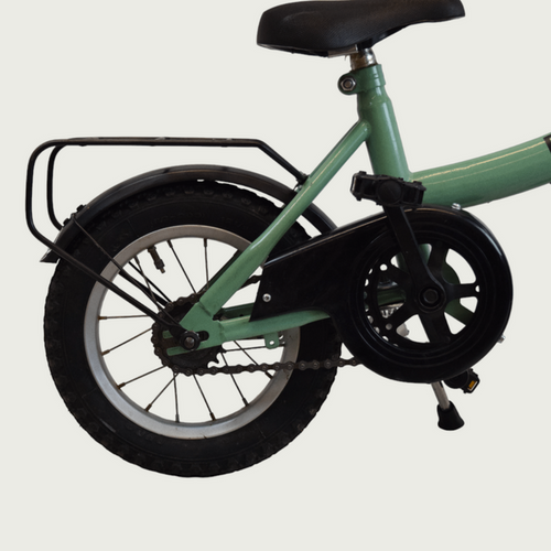 12.184 - BikeFlip, 12 inch, 85-100 cm, terugtraprem, handrem, geen versnellingen, kabelslot, groen, poedercoat premium