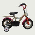 12.33 - BikeFlip, 12 inch, kinderfiets, bruin, terugtraprem, handrem, geen versnellingen, kabelslot, kinderen, 85-100 cm fiet