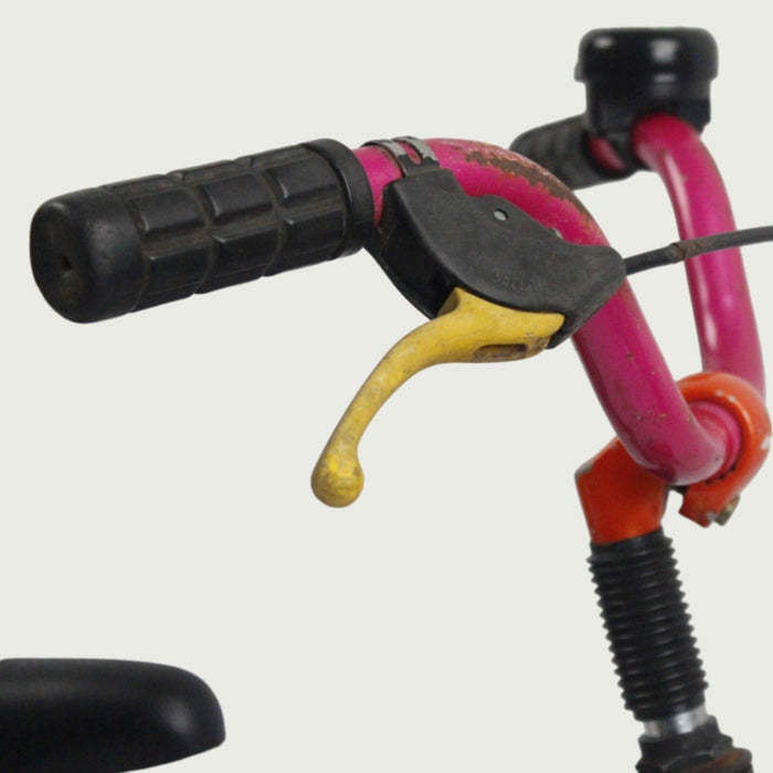 12.33 - BikeFlip, 12 inch, kinderfiets, bruin, terugtraprem, handrem, geen versnellingen, kabelslot, kinderen, 85-100 cm fiet