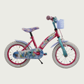 14.28 - BikeFlip, 14 inch fiets, kleurrijke fiets, mandje voorop, terugtraprem, handrem, geen versnellingen, kabelslot