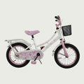14.5 - BikeFlip, 14 inch fiets, schattige fiets met mandje, terugtraprem en handrem, geen versnellingen, kabelslot