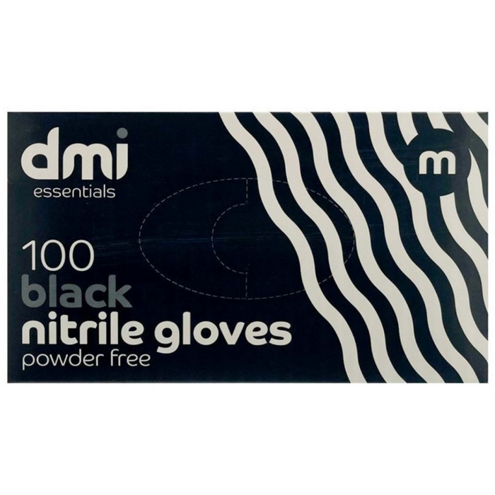 Aurelia DMI Essentials Bold Black Powder Free Nitrile Examination Gloves Medium 100x