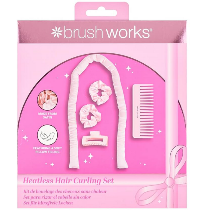 Brushworks Heatless Hair Curling Set