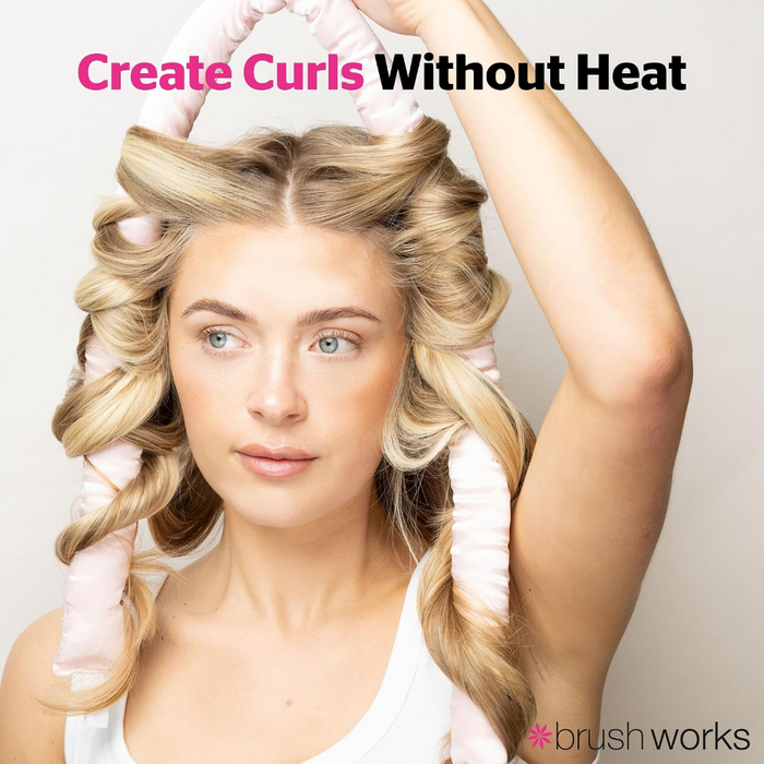 Brushworks Heatless Hair Curling Set