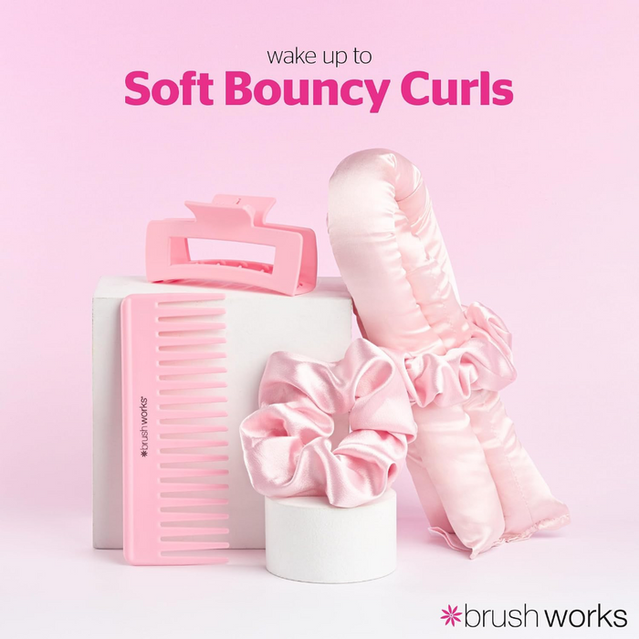 Brushworks Heatless Hair Curling Set