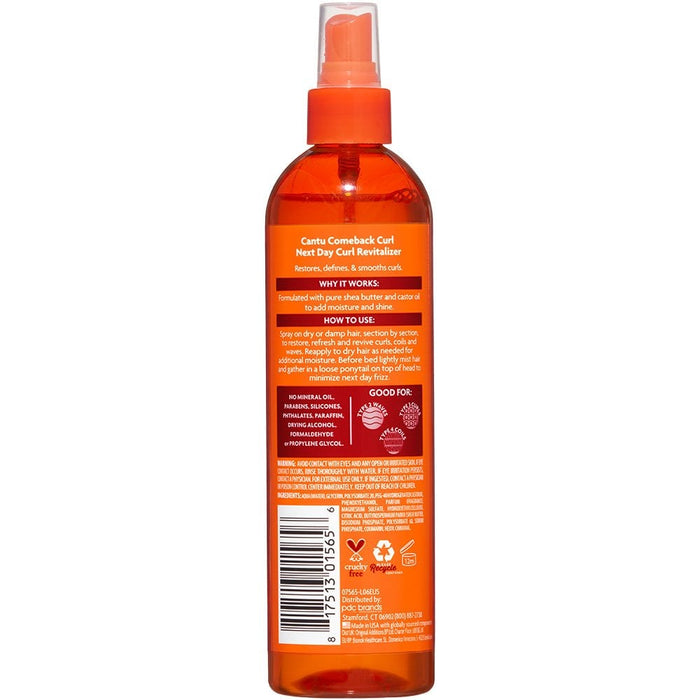 Cantu Shea Butter For Natural Hair Comeback Curl Next Day Curl Revitaliser 355ml