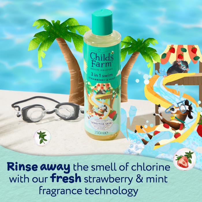 Childs Farm 3-In-1 Swim Strawberry & Organic Mint 250ml