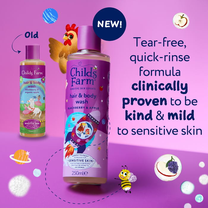 Childs Farm Hair & Body Wash Blackberry & Organic Apple 250ml