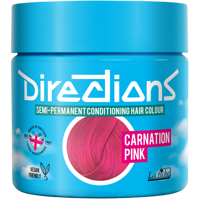 Directions Carnation Pink Hair Dye 88ml