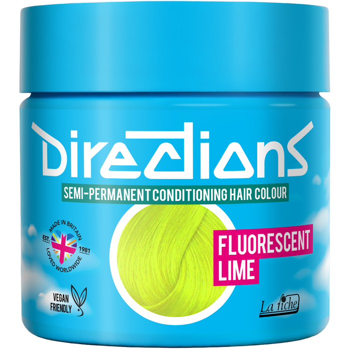 Directions Fluorescent Lime Hair Dye 88ml