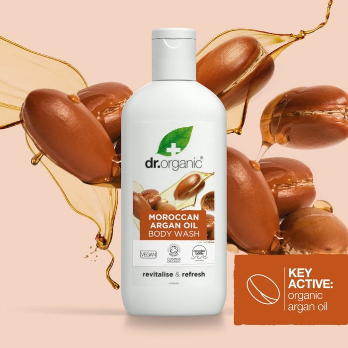 Dr. Organic Moroccan Argan Oil Body Wash Skin 250ml