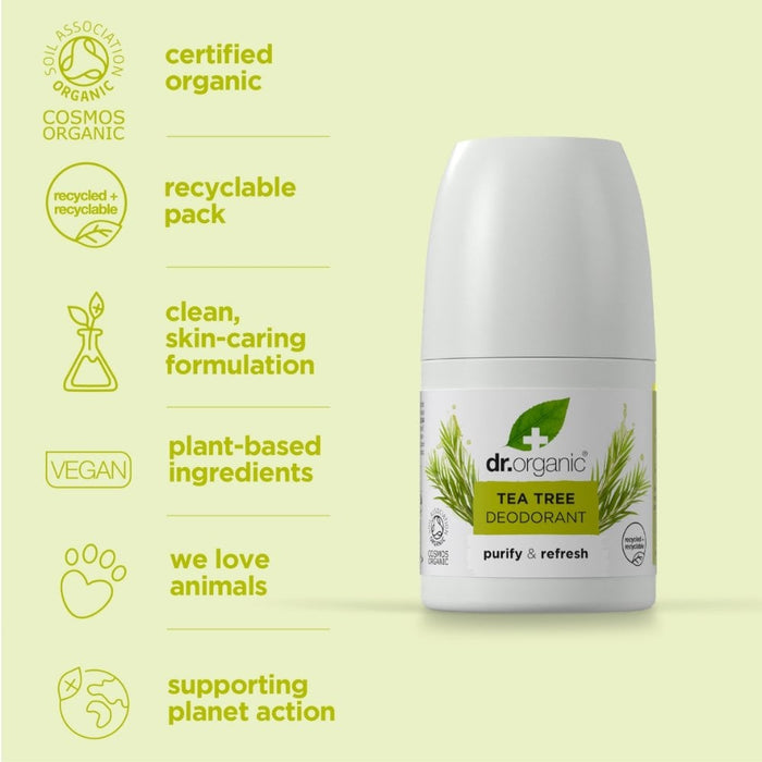 Dr. Organic Tea Tree Deodorant 50ml