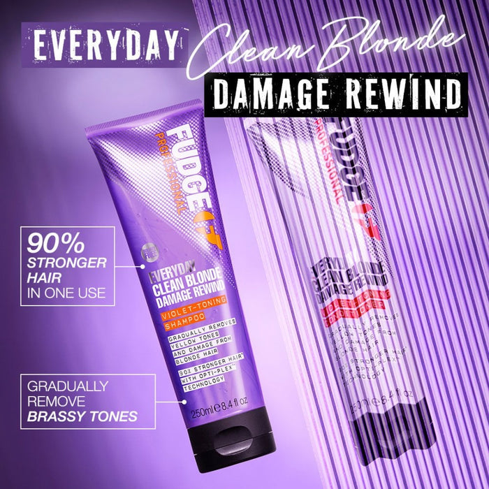 Fudge Professional Everyday Clean Blonde Damage Rewind Toning Conditioner 250ml