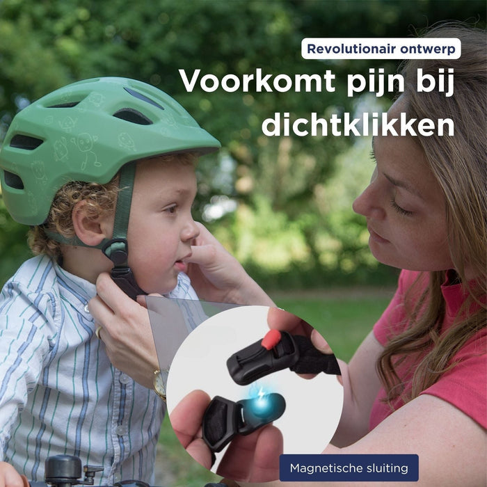 GO - OFF kinderhelm blauw + helmslot kinderfiets - BikeFlip