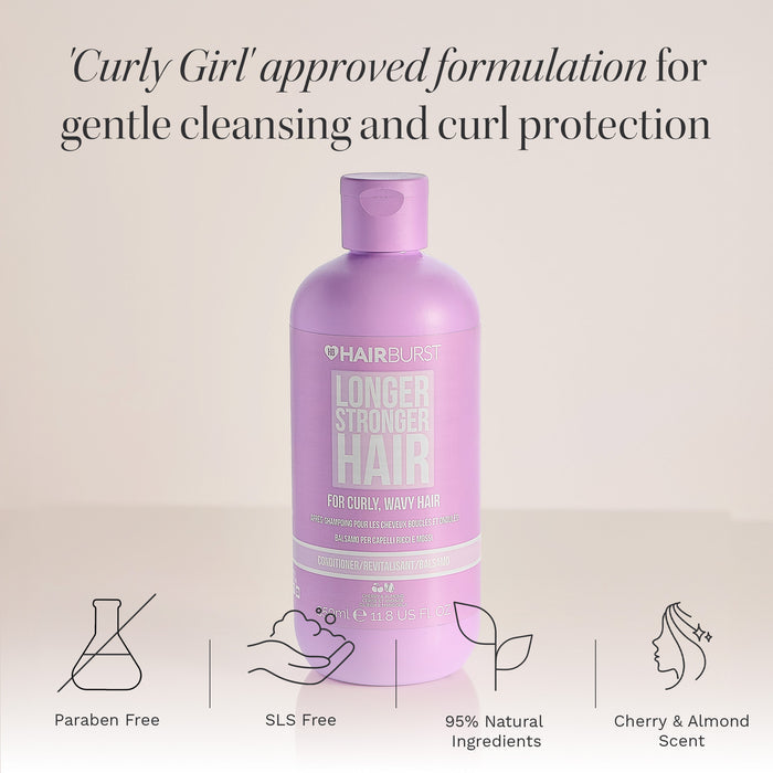 Hairburst Curly & Wavy Hair Conditioner 350ml