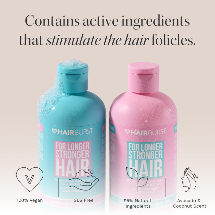Hairburst Longer Stronger Hair Shampoo & Conditioner Twin 2 x 350ml