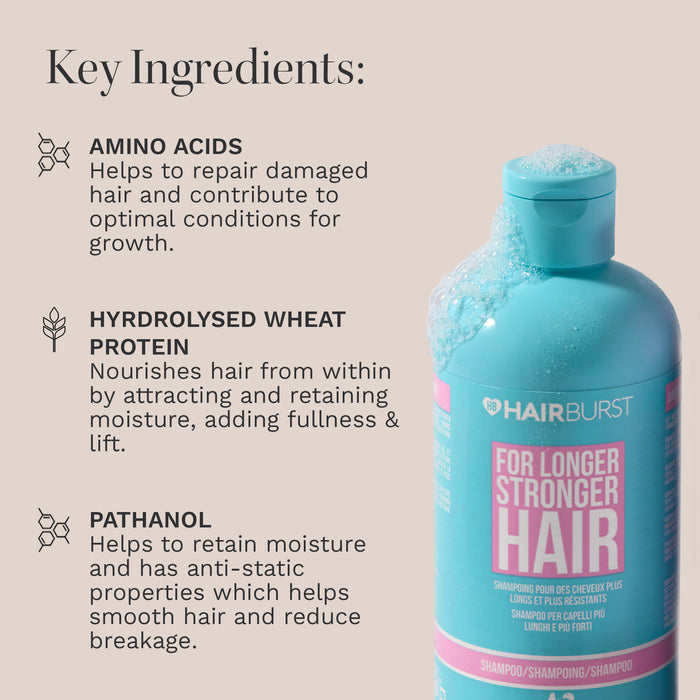 Hairburst Shampoo for Longer Stronger Hair 350ml