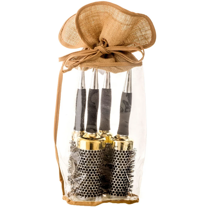 Head Jog Gold Thermal Brush Set
