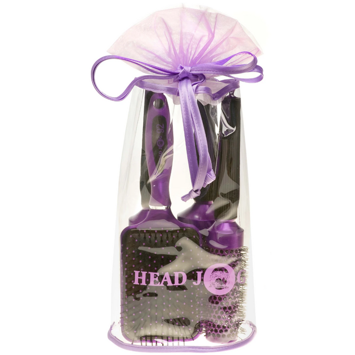 Head Jog Oval Purple Brush Set
