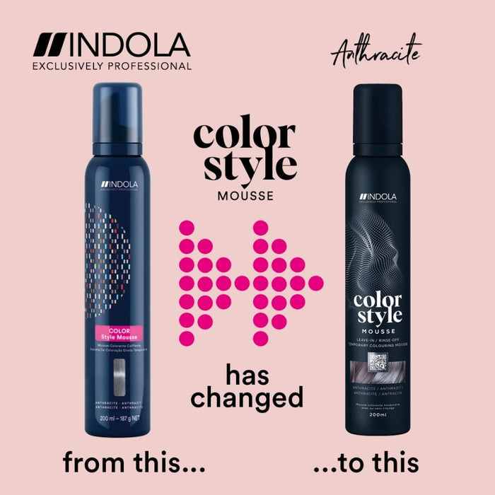 Indola Colour Style Mousse Anthracite 200ml