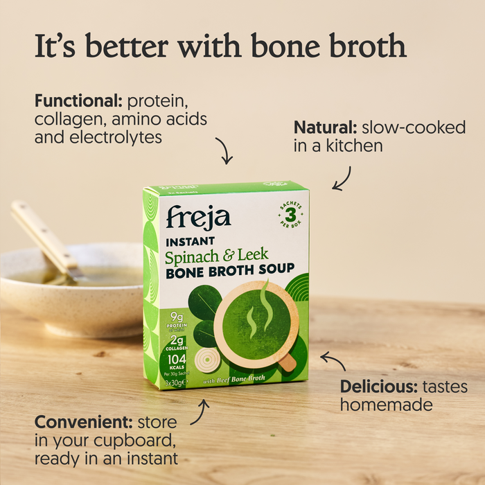 Instant Bone Broth Soup - Spinach & Leek