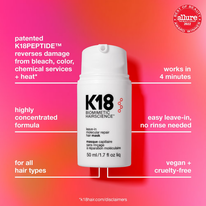 K18 Biomimetic Hairscience Leave-In Molecular Repair Hair Mask 5ml