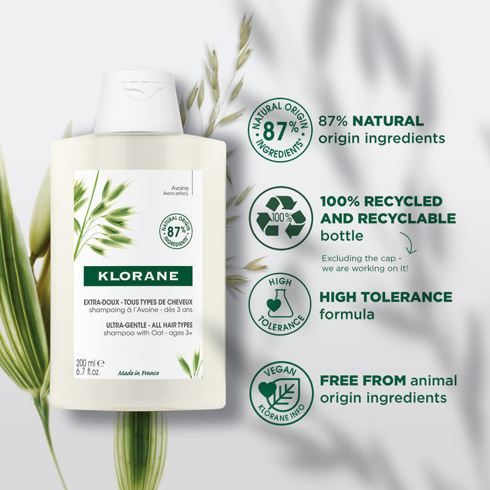 Klorane Oat Milk Ultra-Gentle Shampoo 200ml
