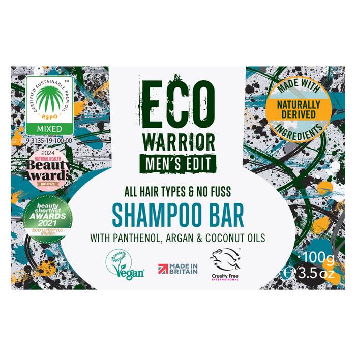 Little Soap Company Eco Warrior Men's Edit No Fuss Shampoo Bar 100g