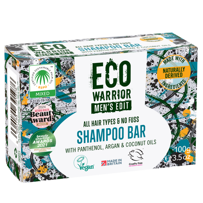 Little Soap Company Eco Warrior Men's Edit No Fuss Shampoo Bar 100g