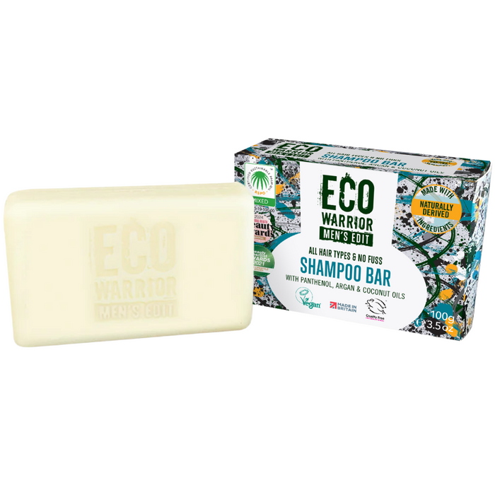 Little Soap Company Eco Warrior Men's Edit No Fuss Shampoo Bar 100g