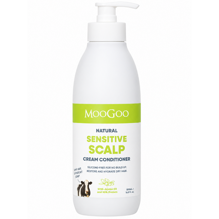 MooGoo Natural Cream Scalp-Friendly Conditioner 500ml