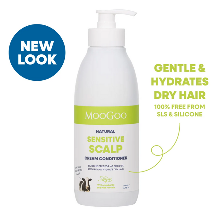 MooGoo Natural Cream Scalp-Friendly Conditioner 500ml