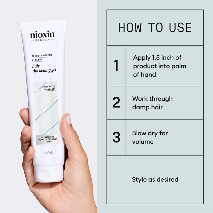 Nioxin 3D Styling Pro Thick Thickening Gel 140ml