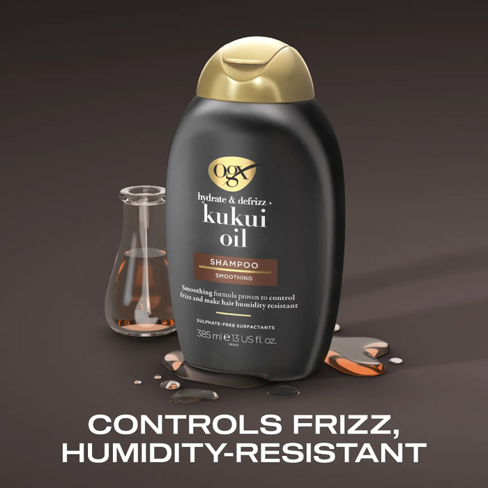 OGX Hydrate & Defrizz+ Kukui Oil Shampoo 385ml