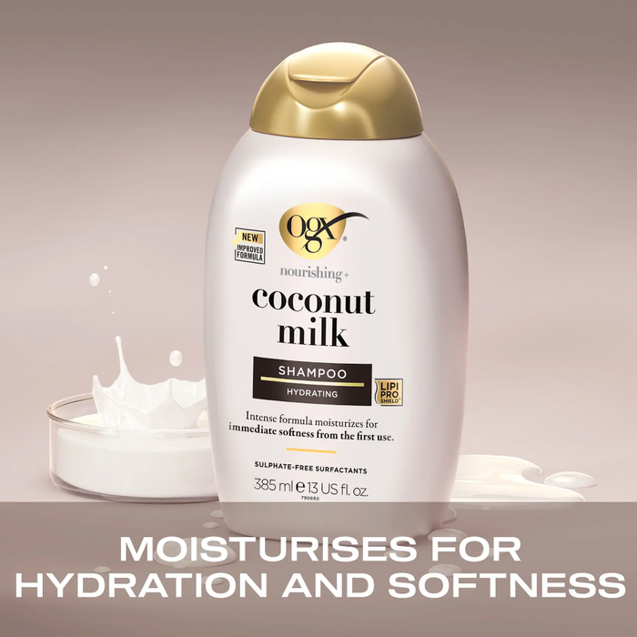 OGX Nourishing+ Coconut Milk Shampoo 385ml