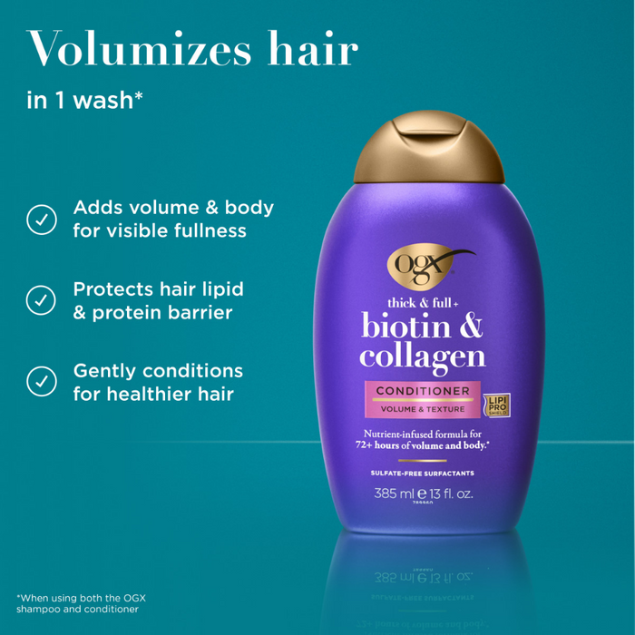 OGX Thick & Full+ Biotin & Collagen Volume Conditioner 385ml