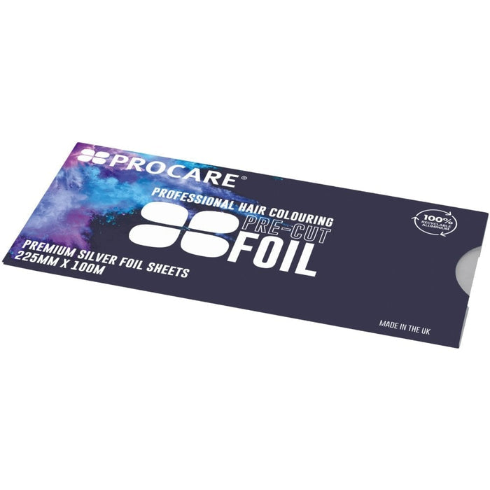Procare Pre-Cut Silver Foil Strips 100mm x 225mm