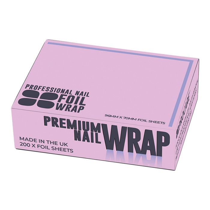 Procare Premium Silver Foil Nail Wraps 200 Sheets